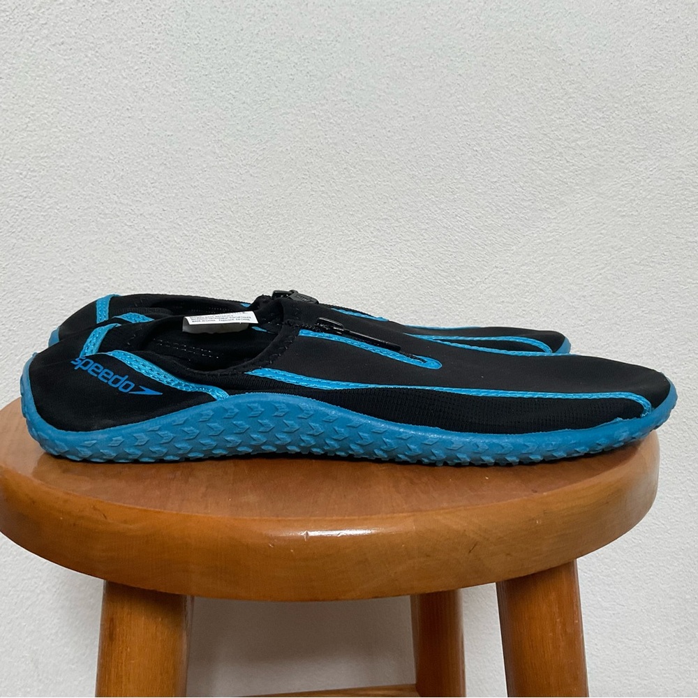 NIB Speedo Blue, Black Women's Zipwalker Water Shoe Size 10 Pool River Lake